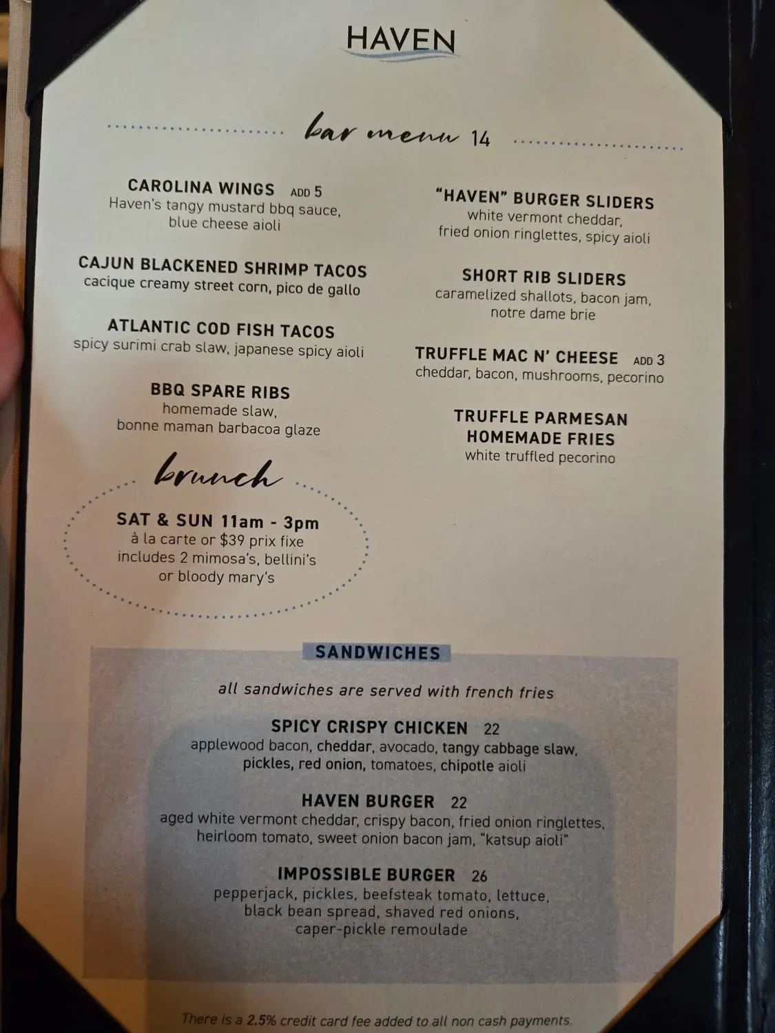 Menu 5