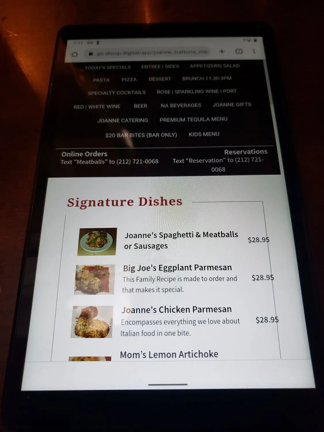 Menu 5