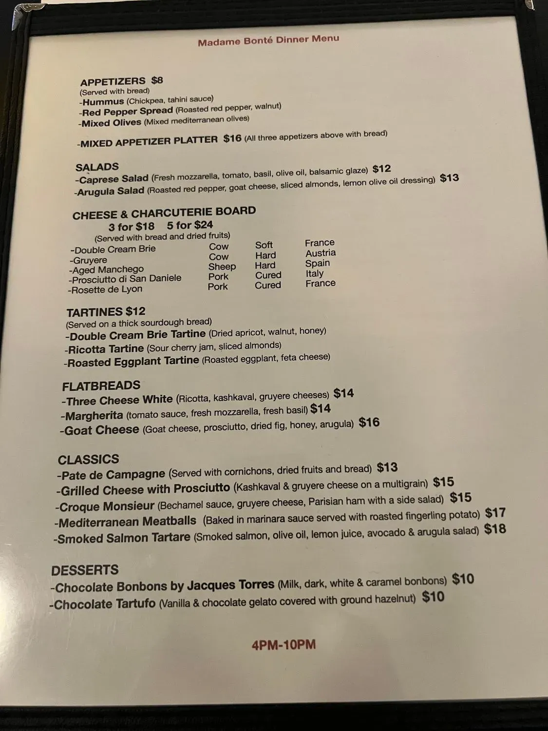 Menu 1