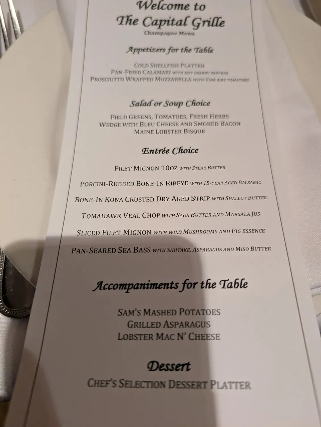 Menu 5