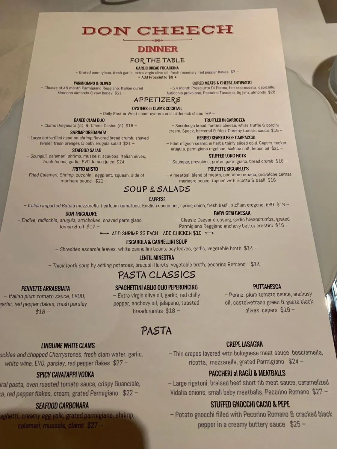 Menu 1