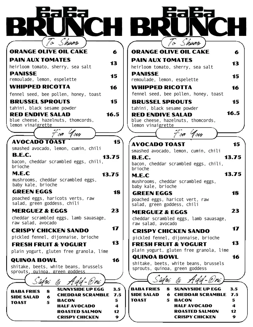 Menu 2