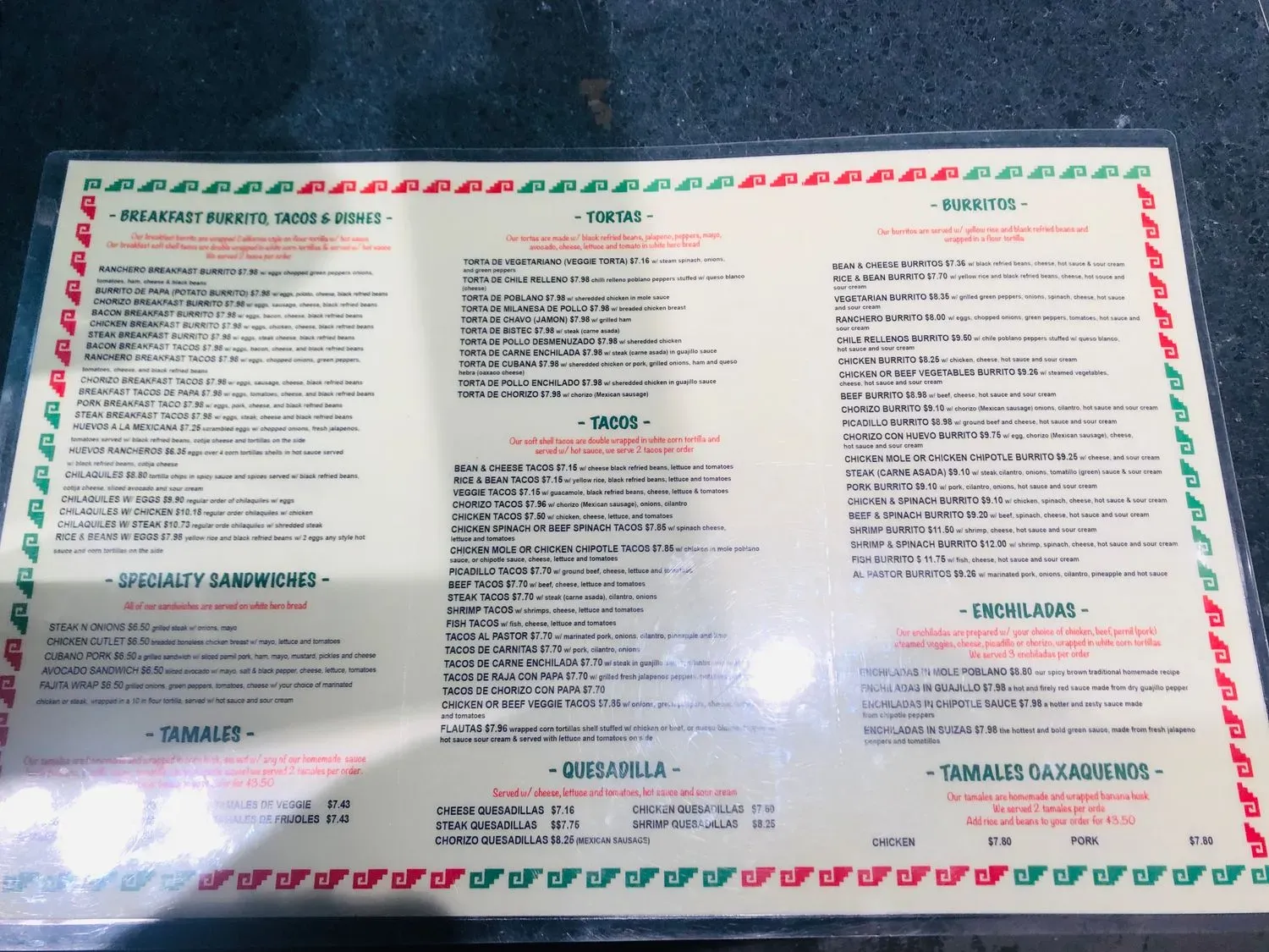 Menu 5