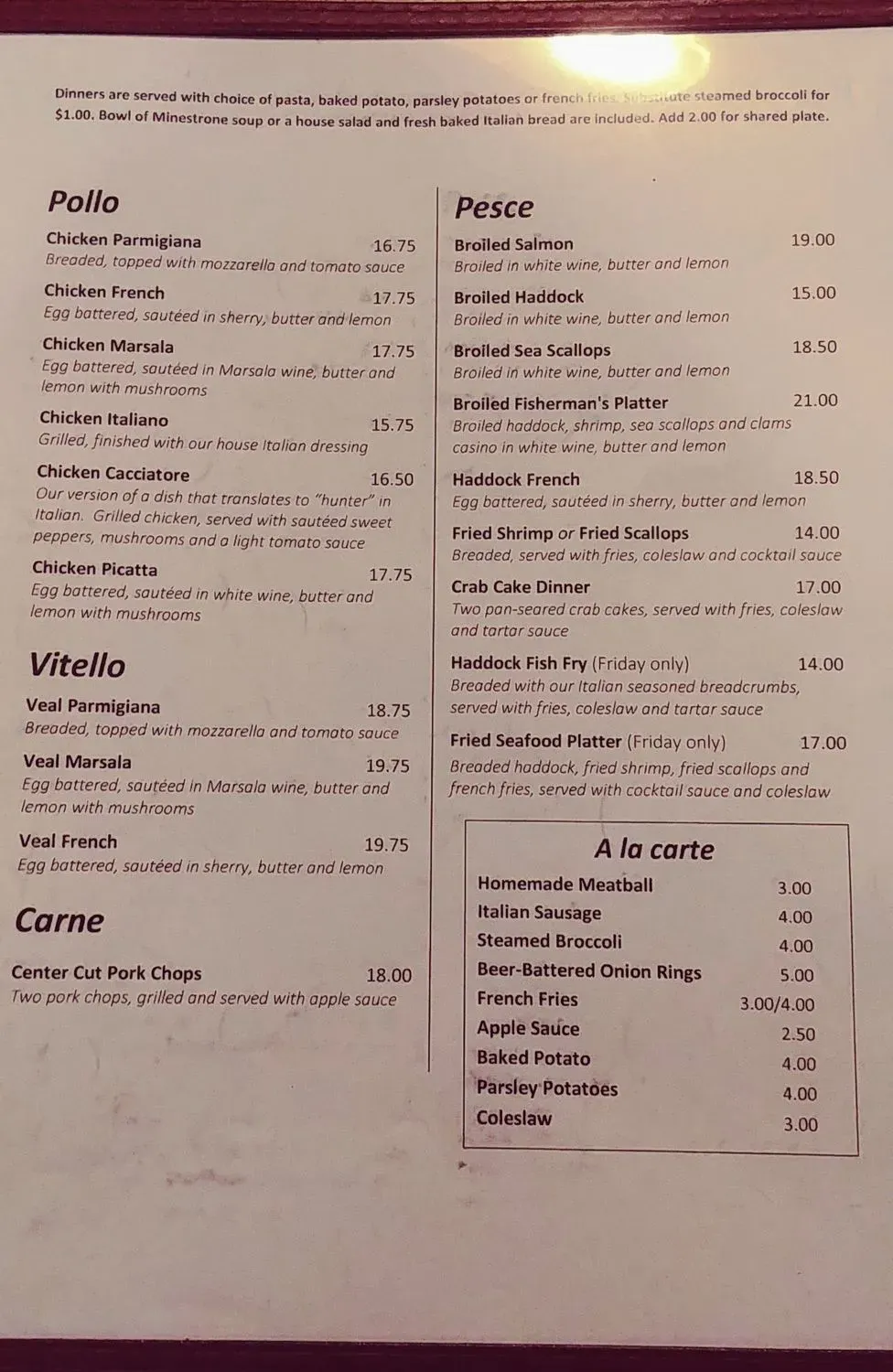 Menu 2