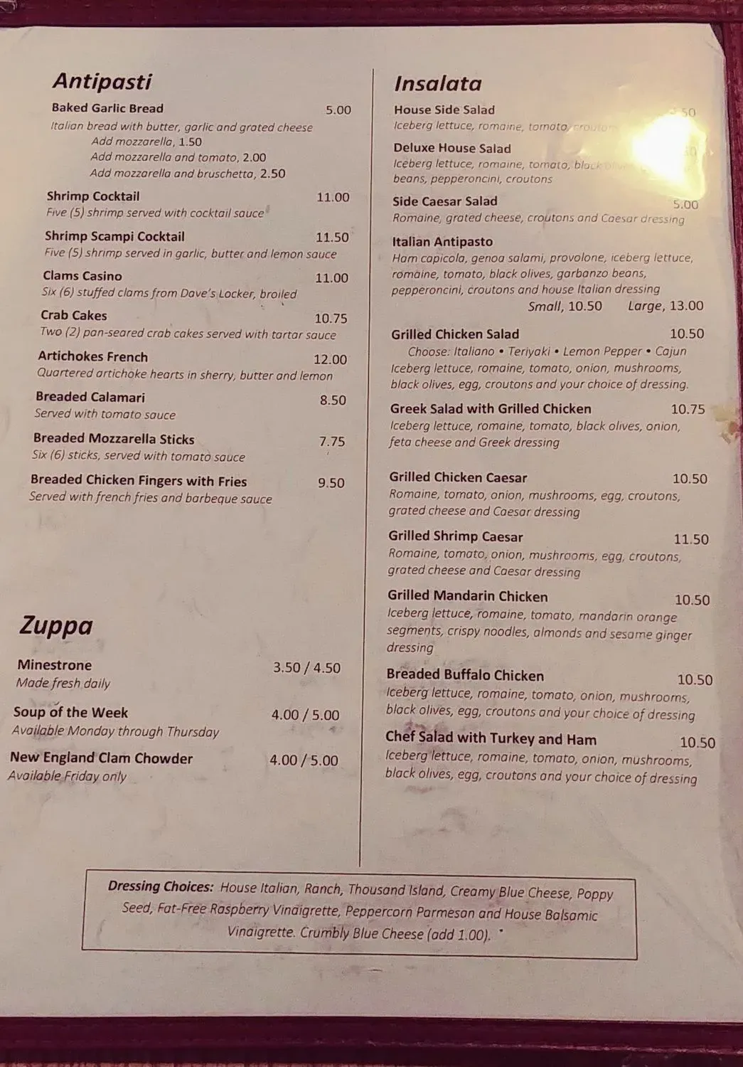 Menu 1