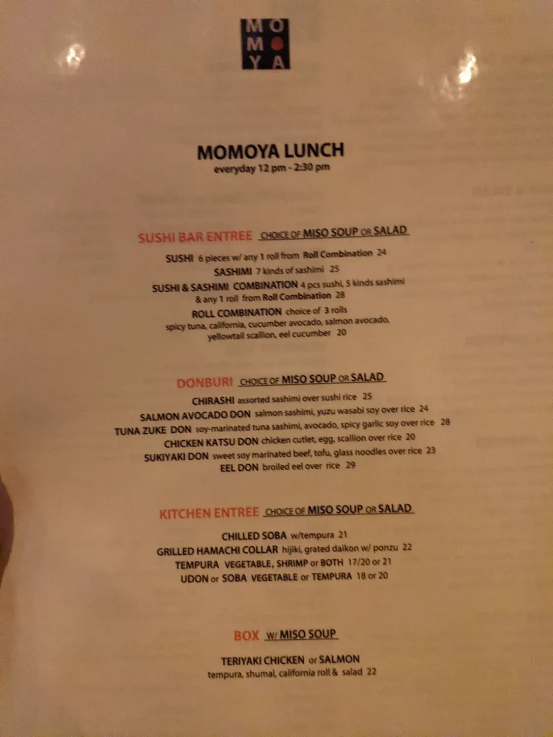 Menu 5