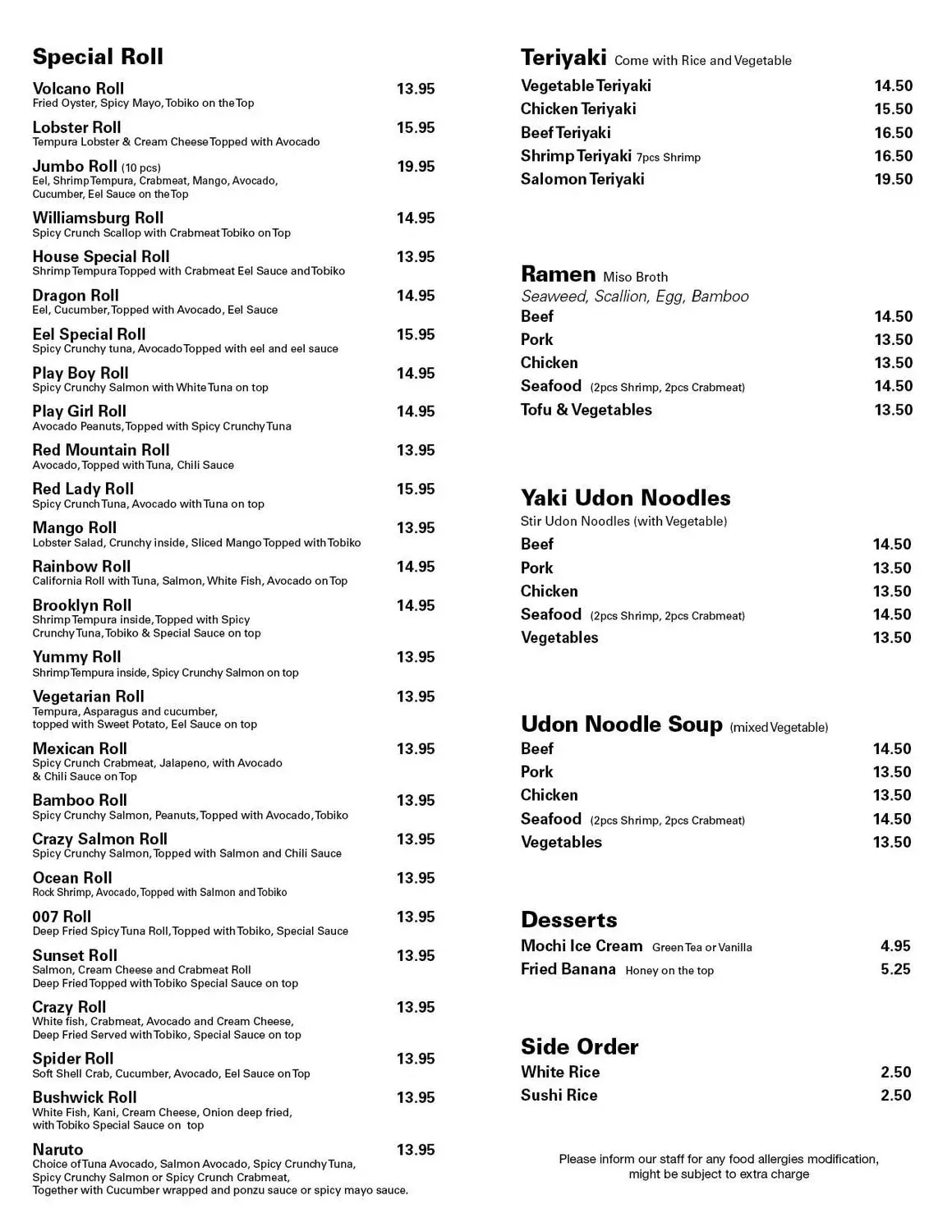 Menu 2