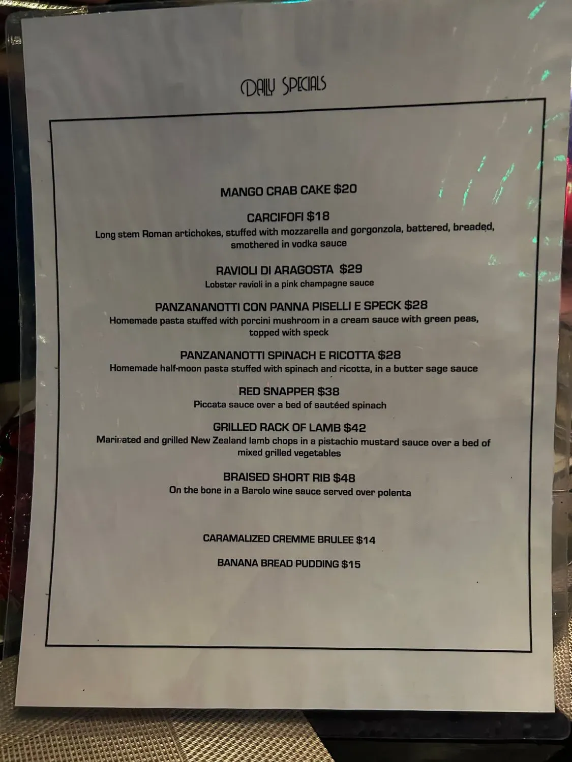 Menu 3