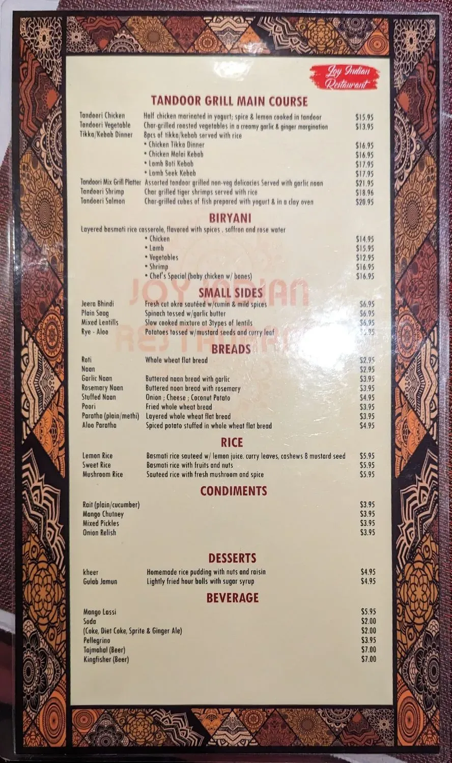 Menu 6