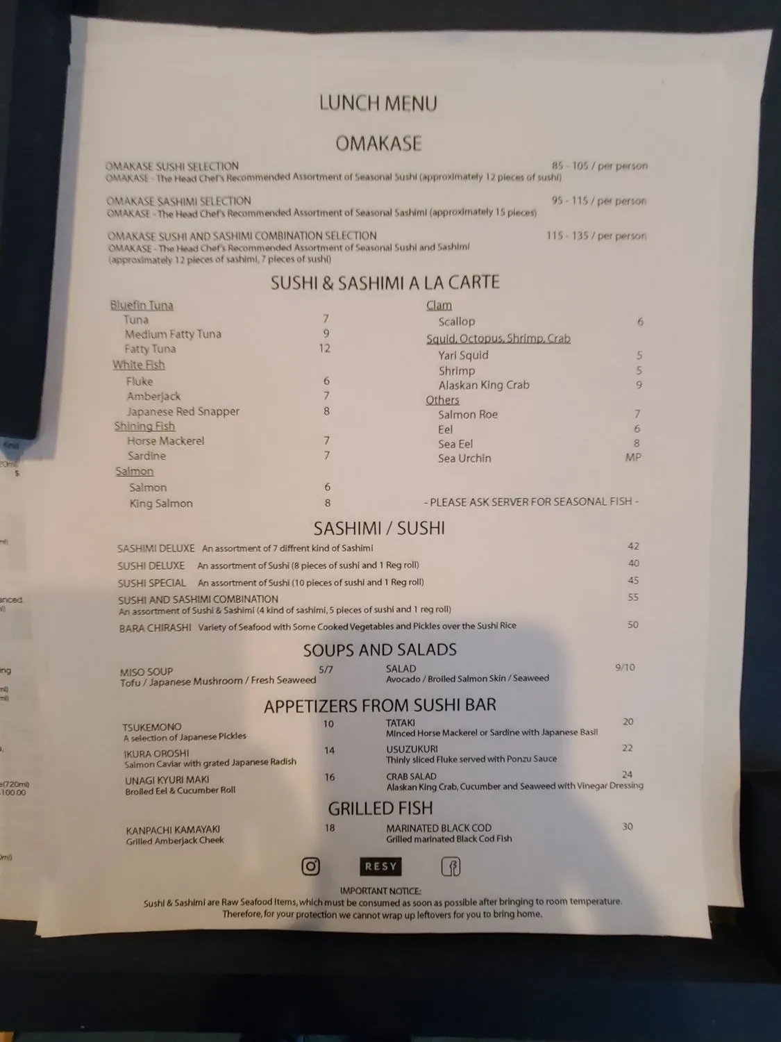 Menu 1