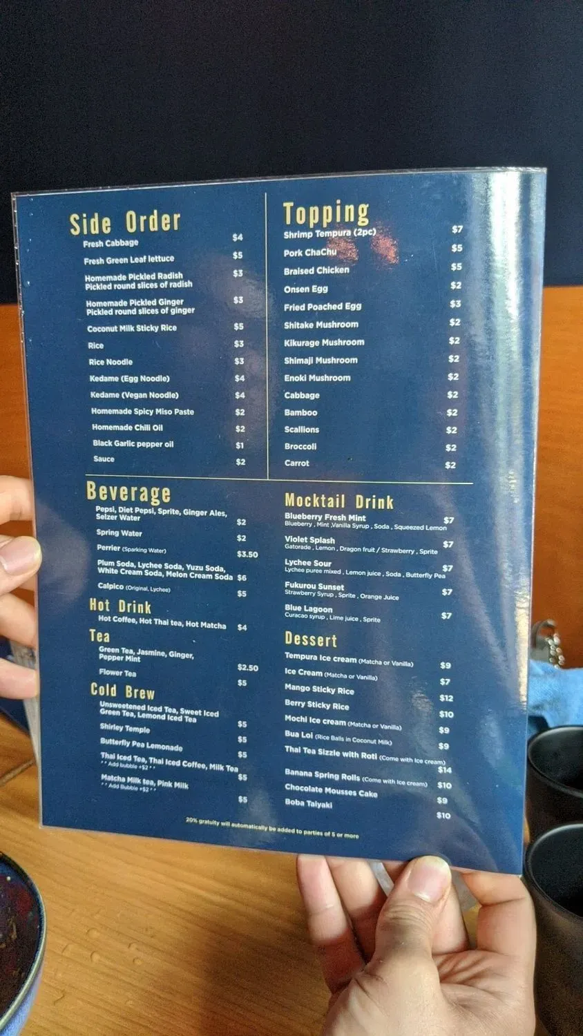 Menu 6