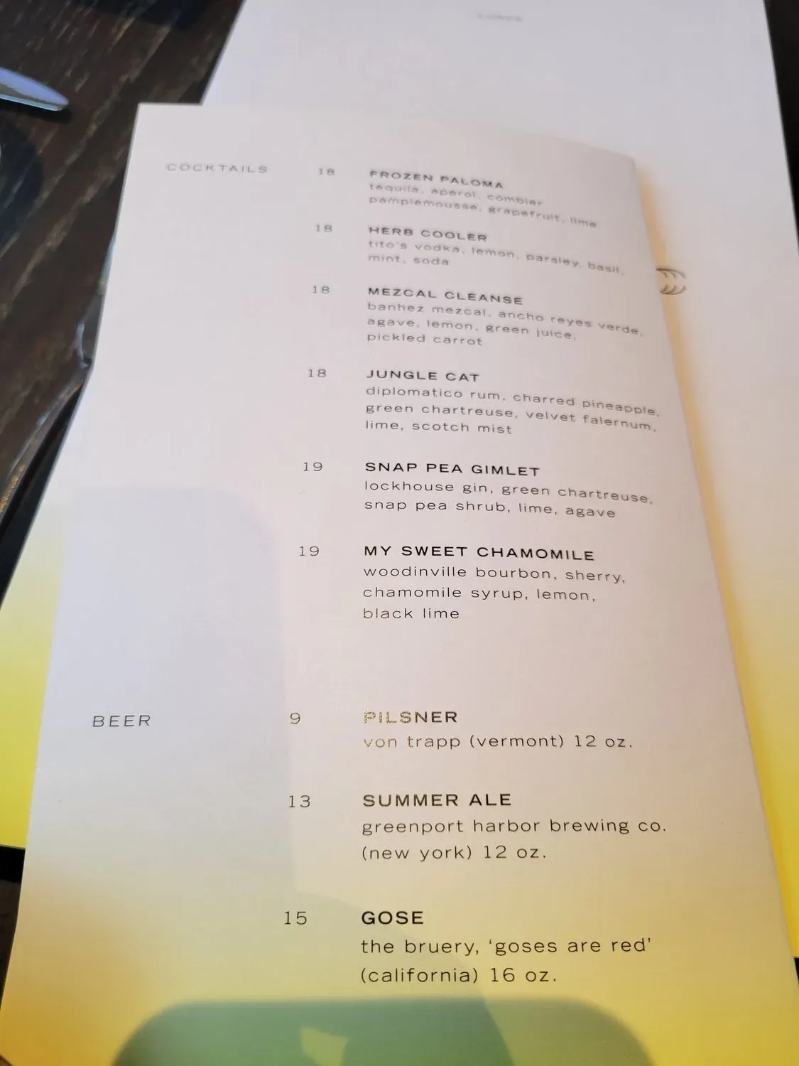 Menu 4