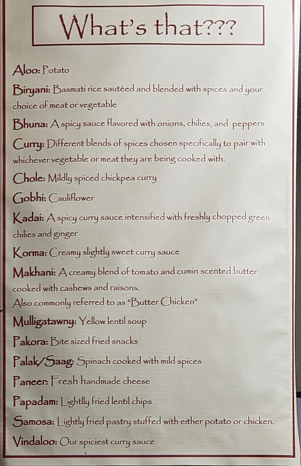 Menu 1