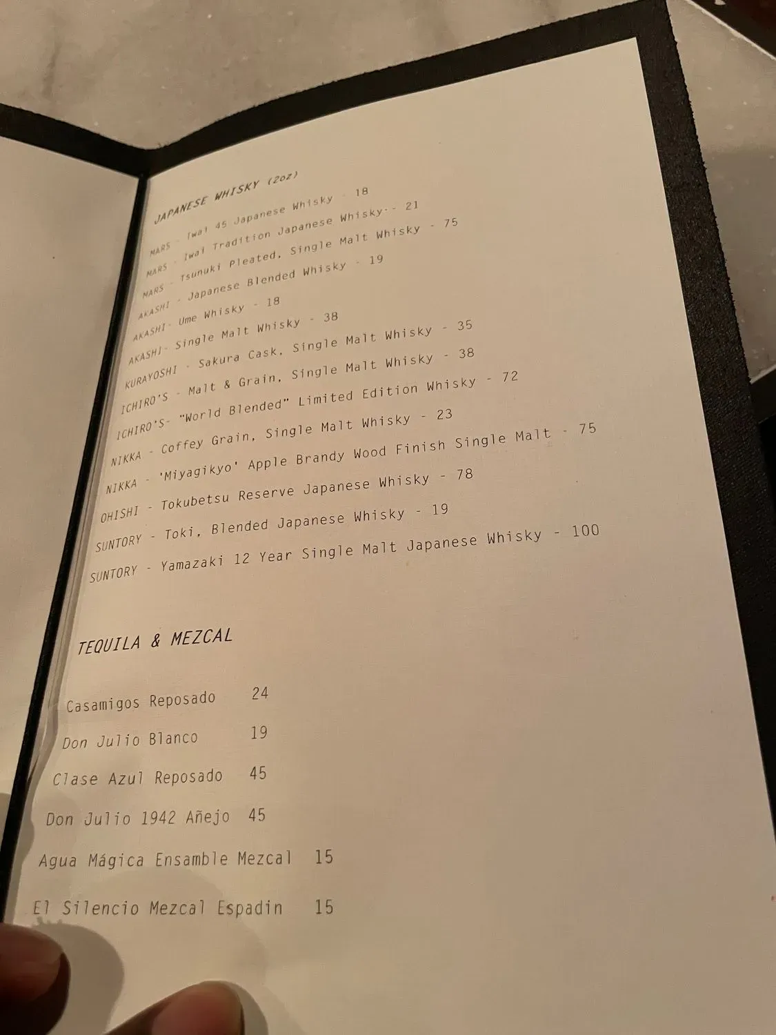 Menu 1