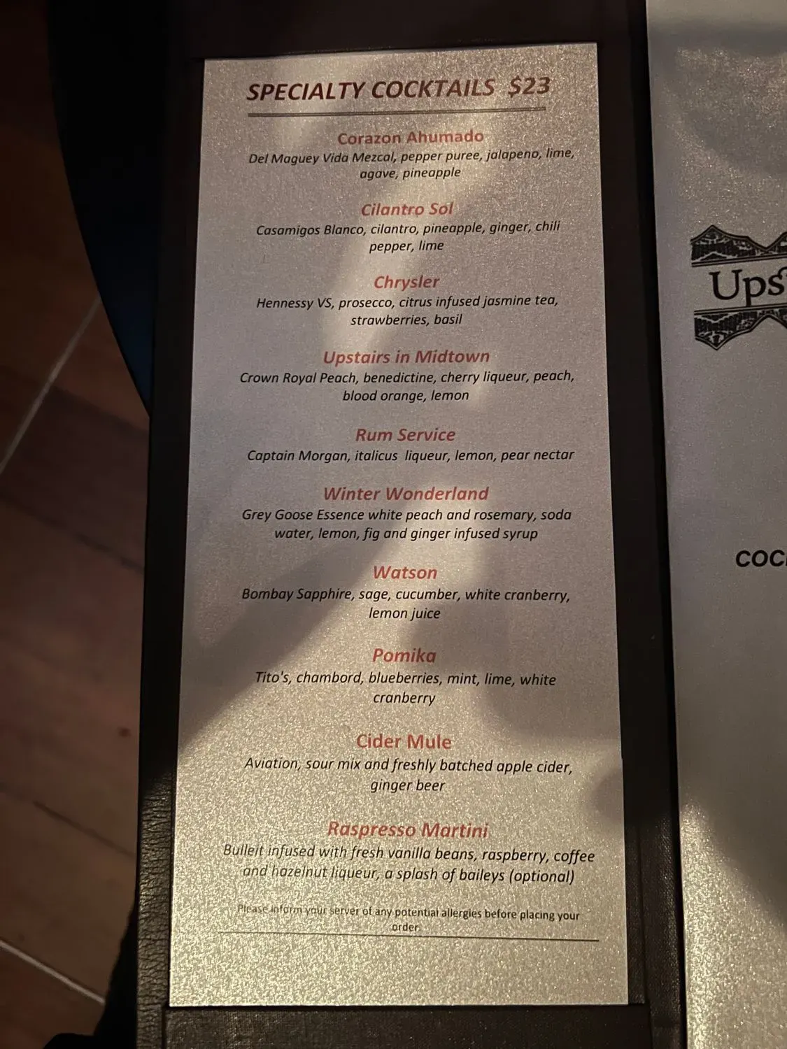 Menu 4