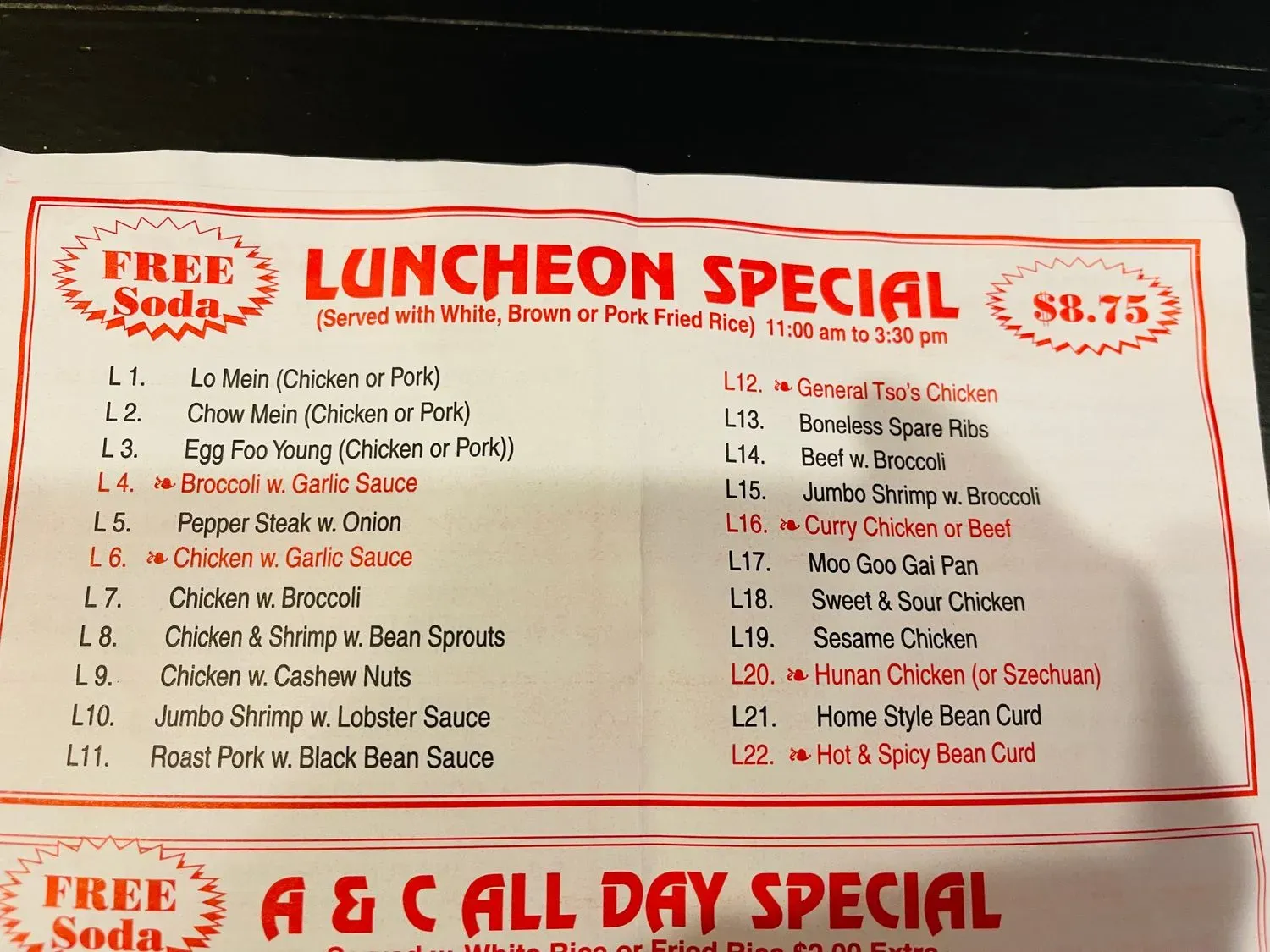 Menu 6