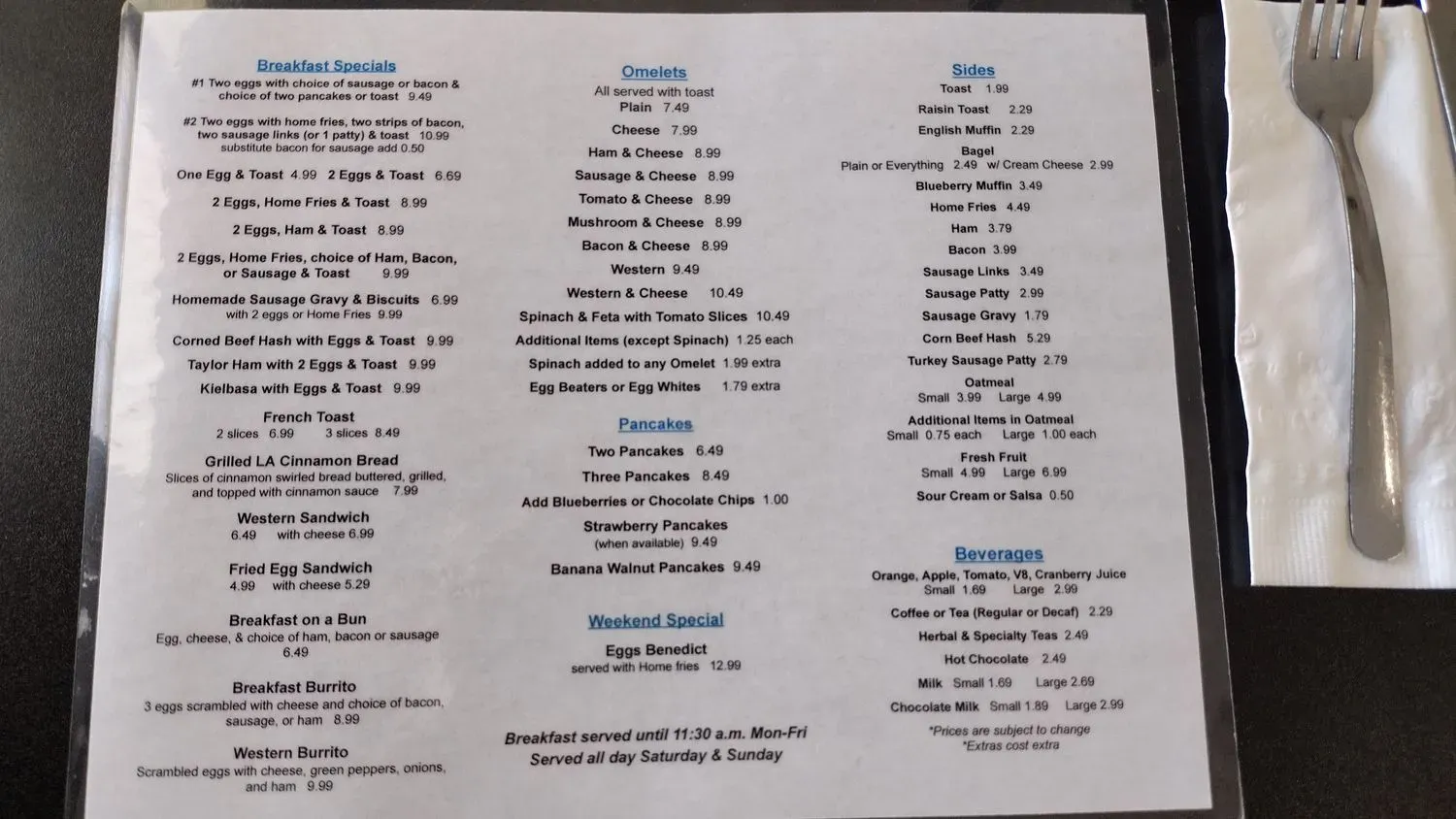 Menu 2