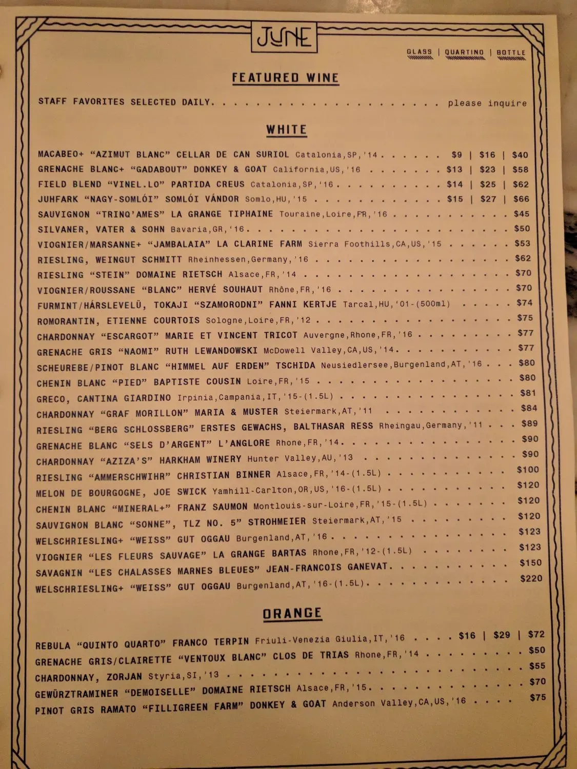 Menu 6