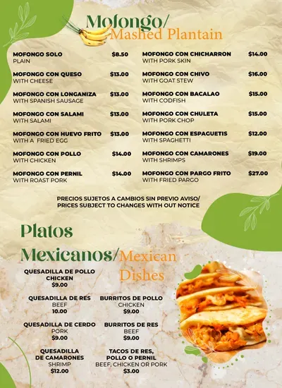 Menu 3