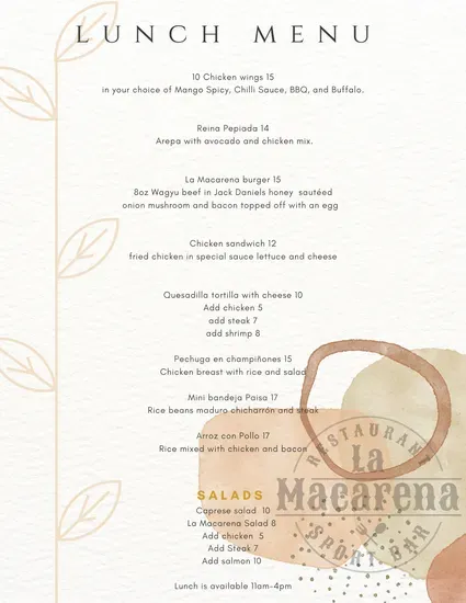 Menu 2