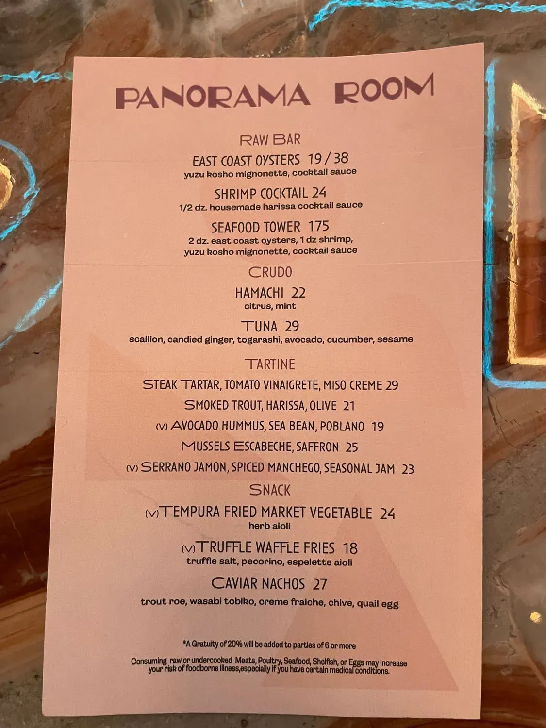 Menu 5