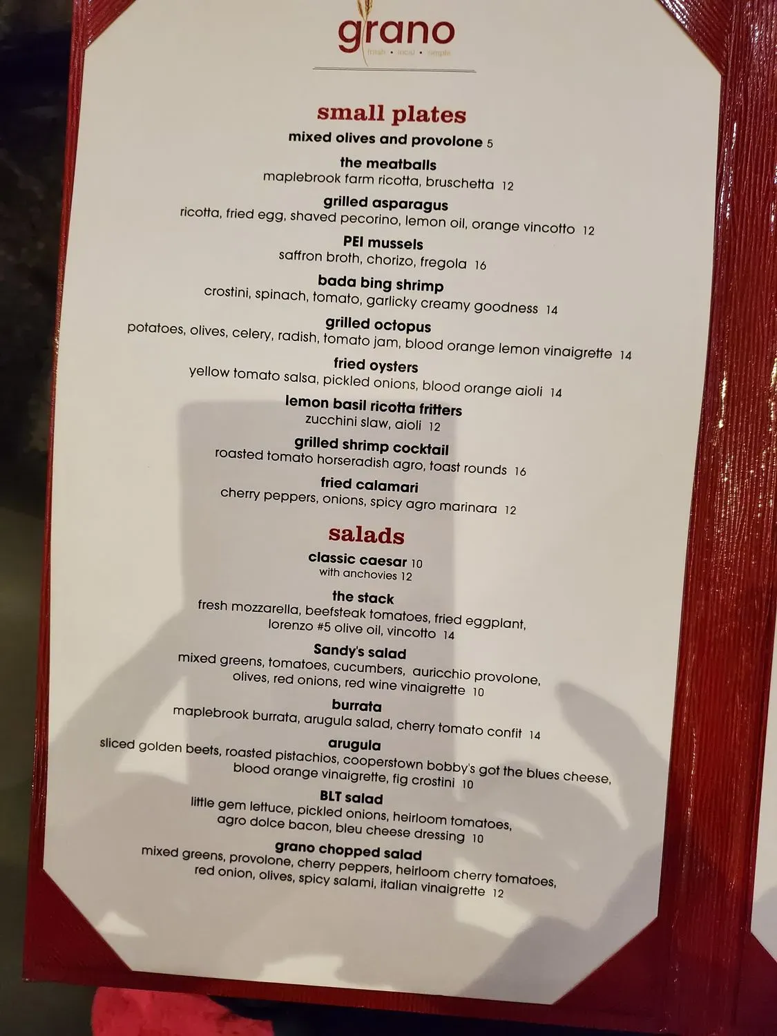 Menu 5