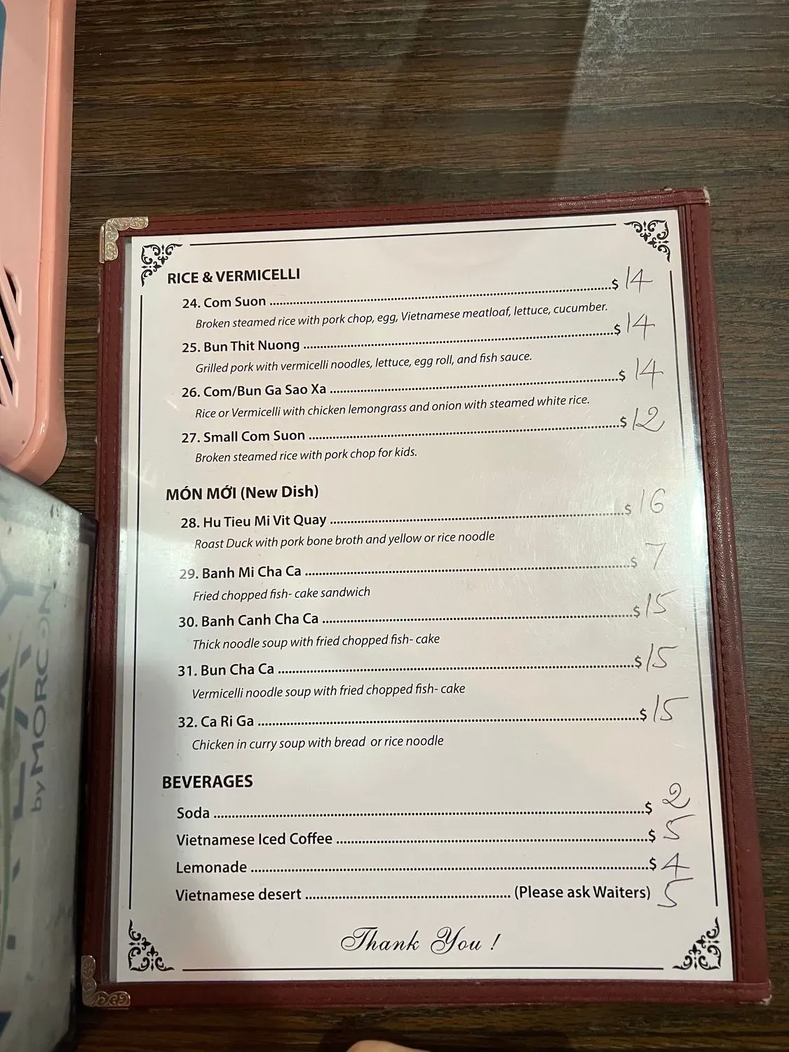 Menu 5