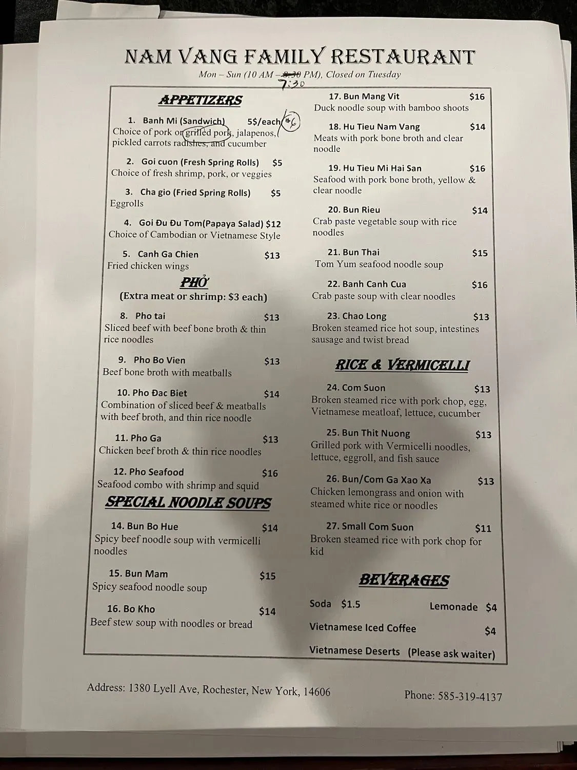 Menu 2