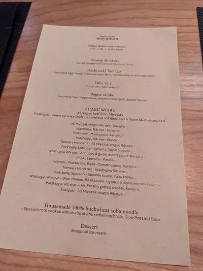 Menu 5