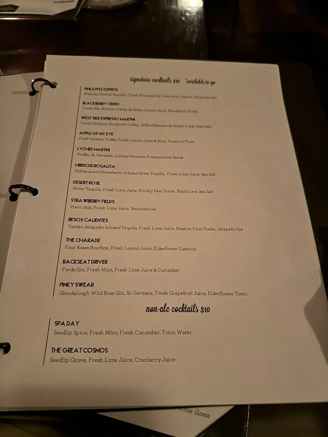 Menu 5