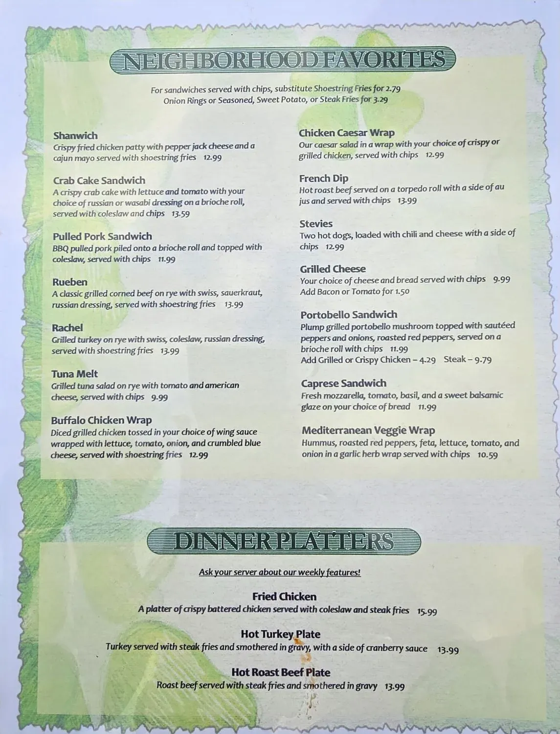 Menu 3