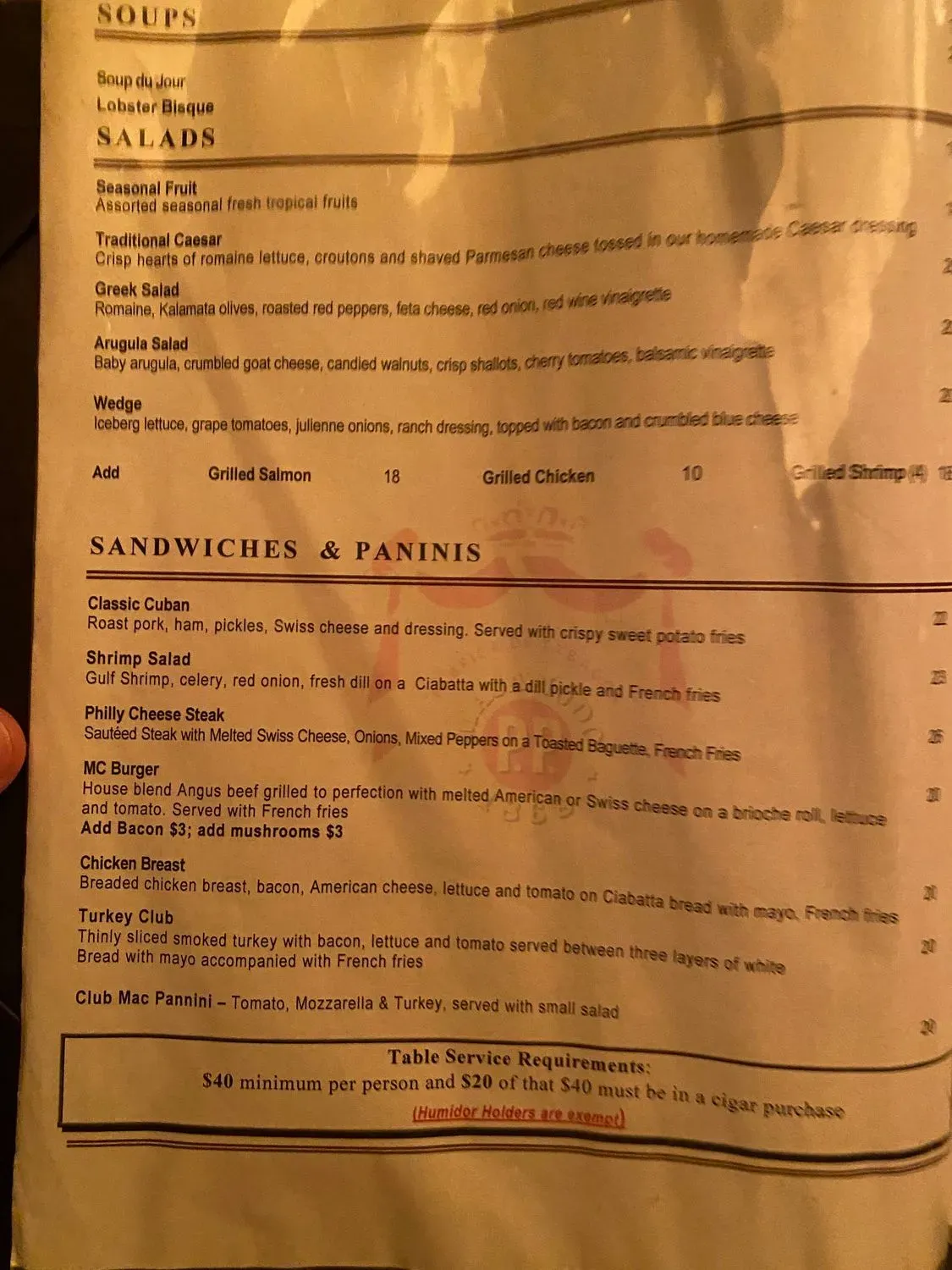 Menu 5