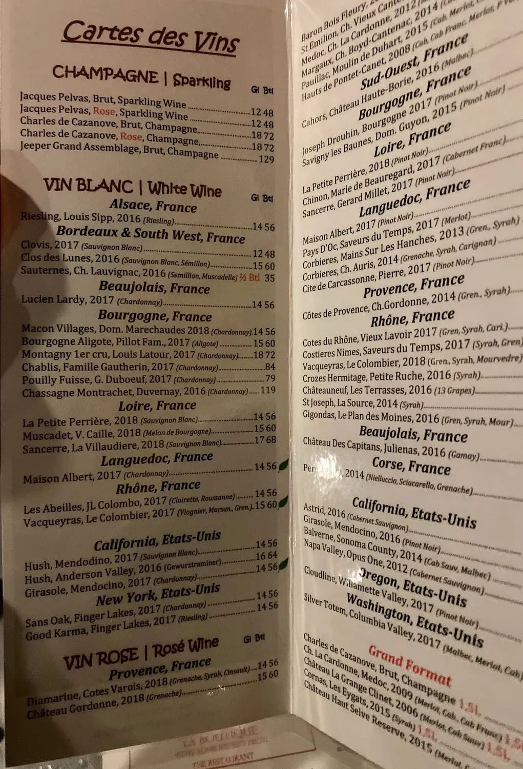 Menu 5