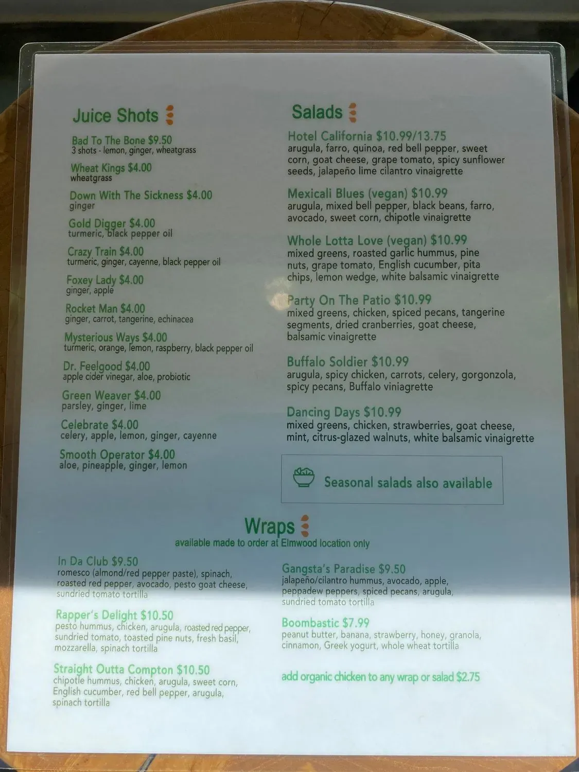 Menu 3