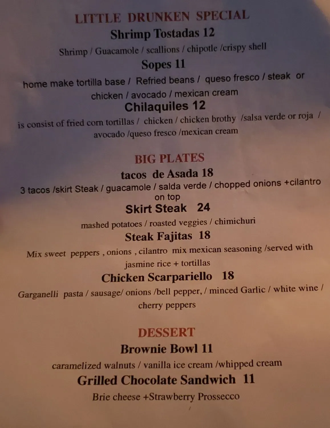 Menu 1