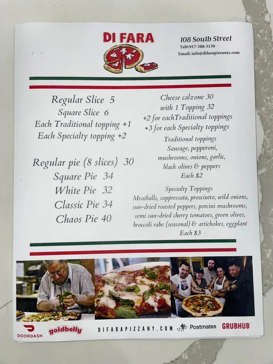 Menu 1