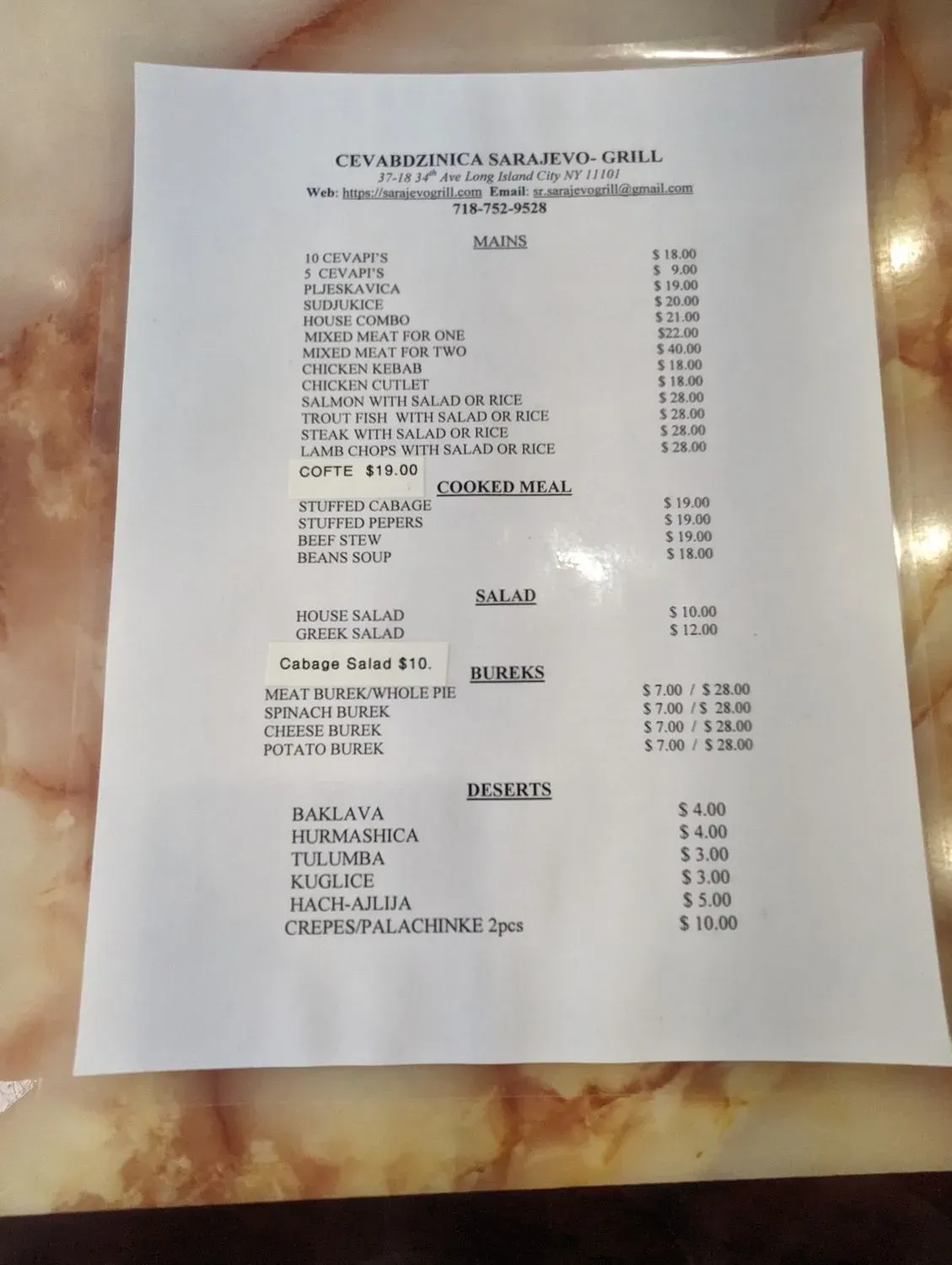 Menu 5