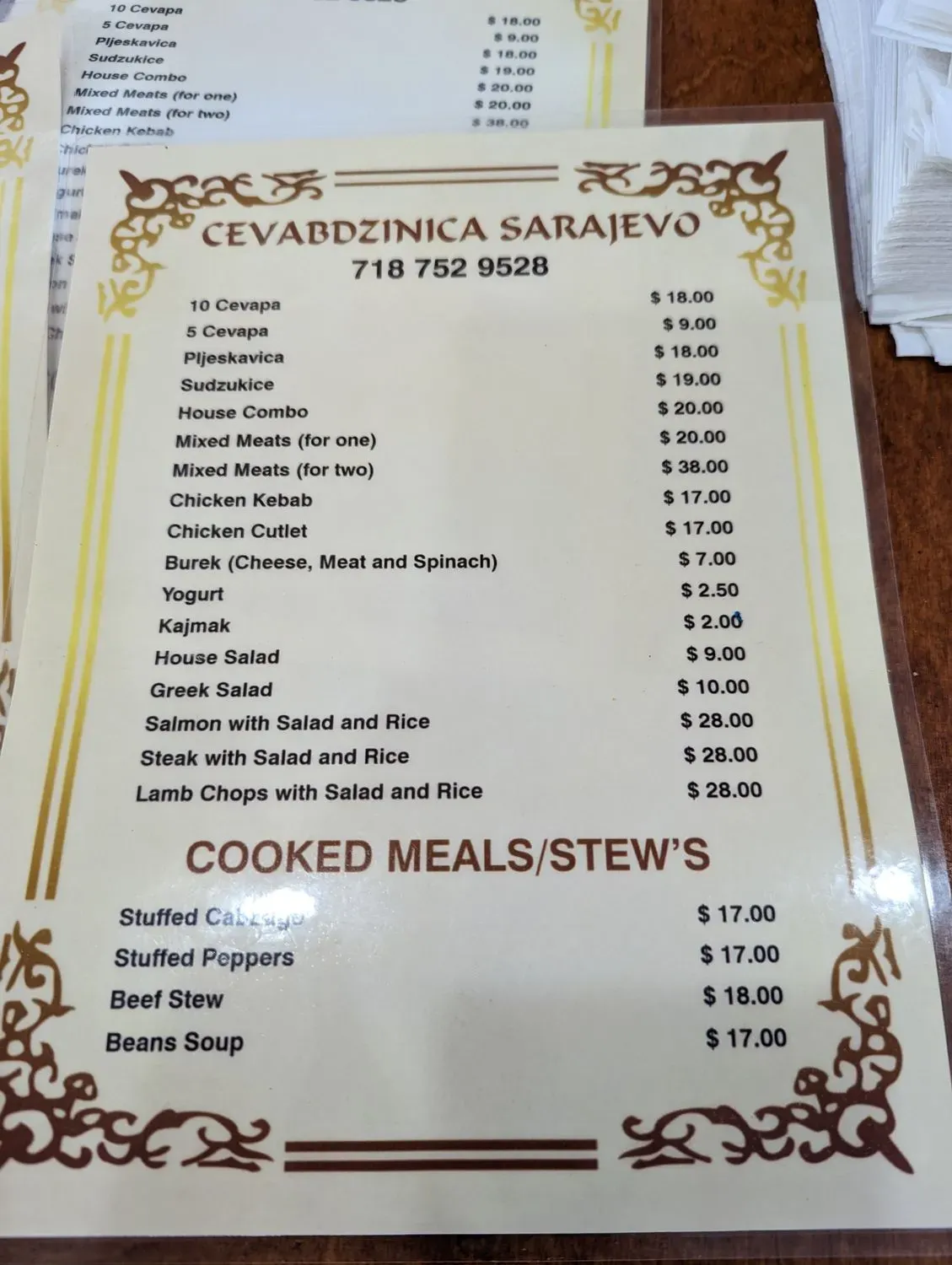 Menu 6