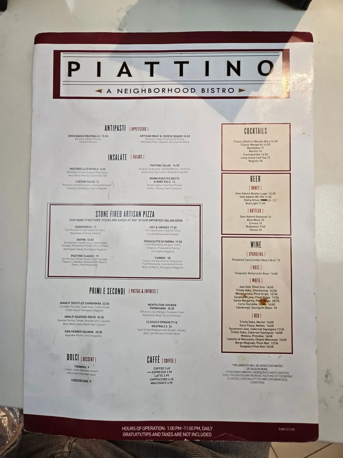 Menu 2