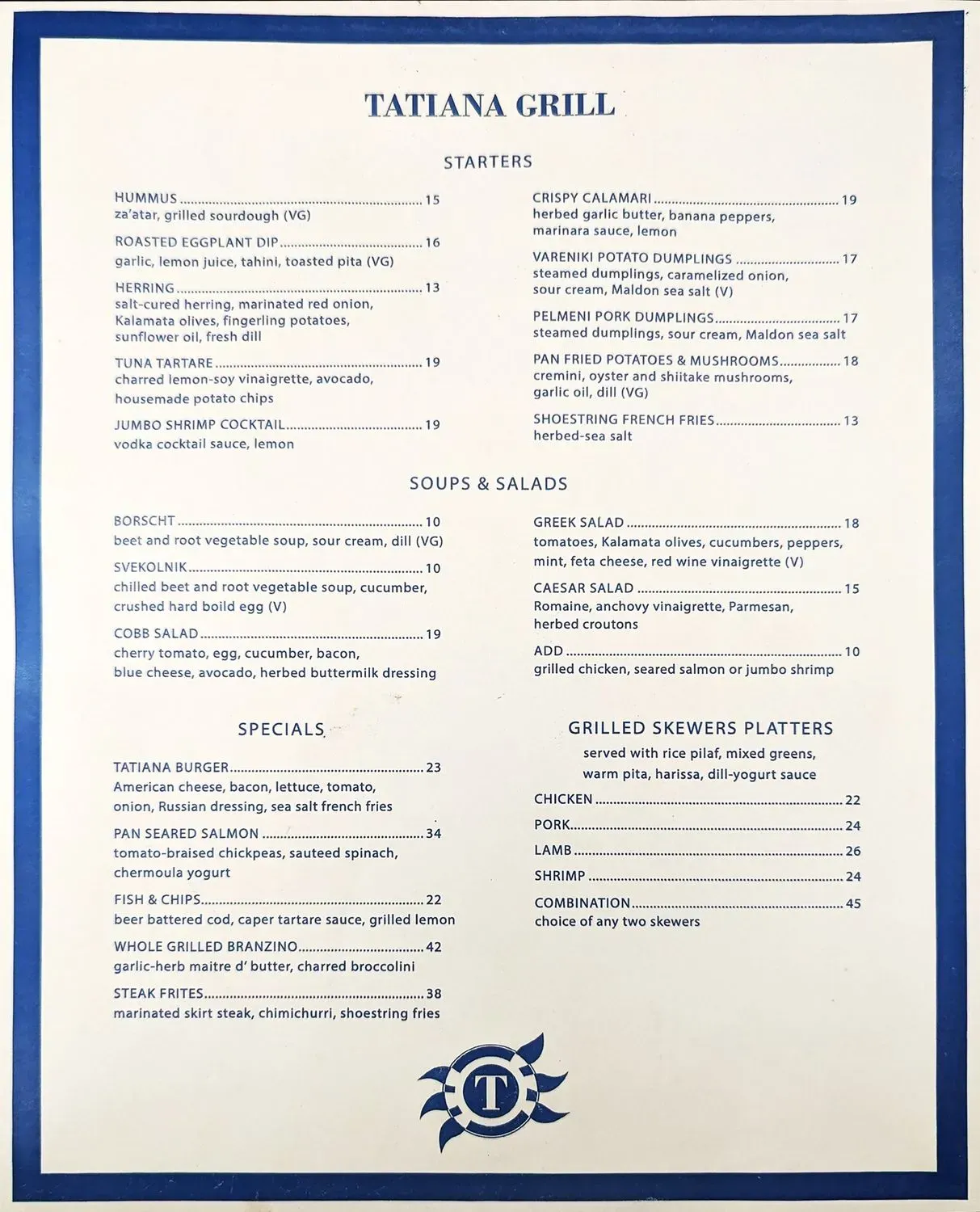 Menu 1