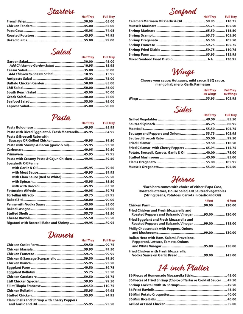 Menu 4