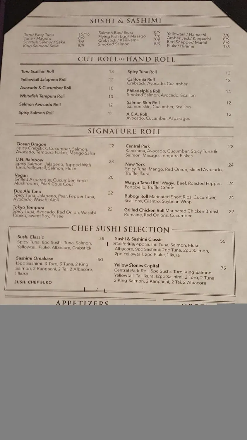 Menu 5