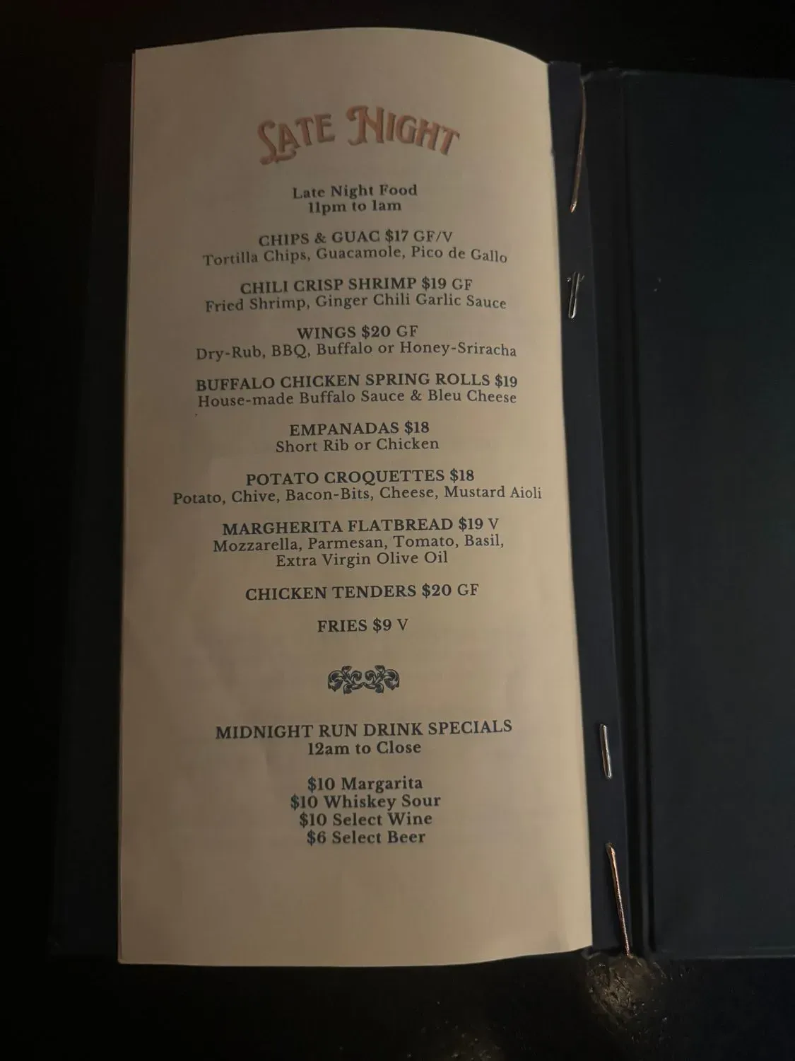 Menu 5