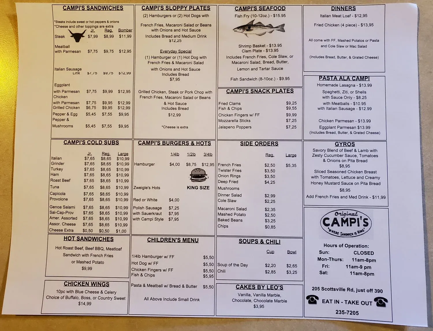 Menu 1