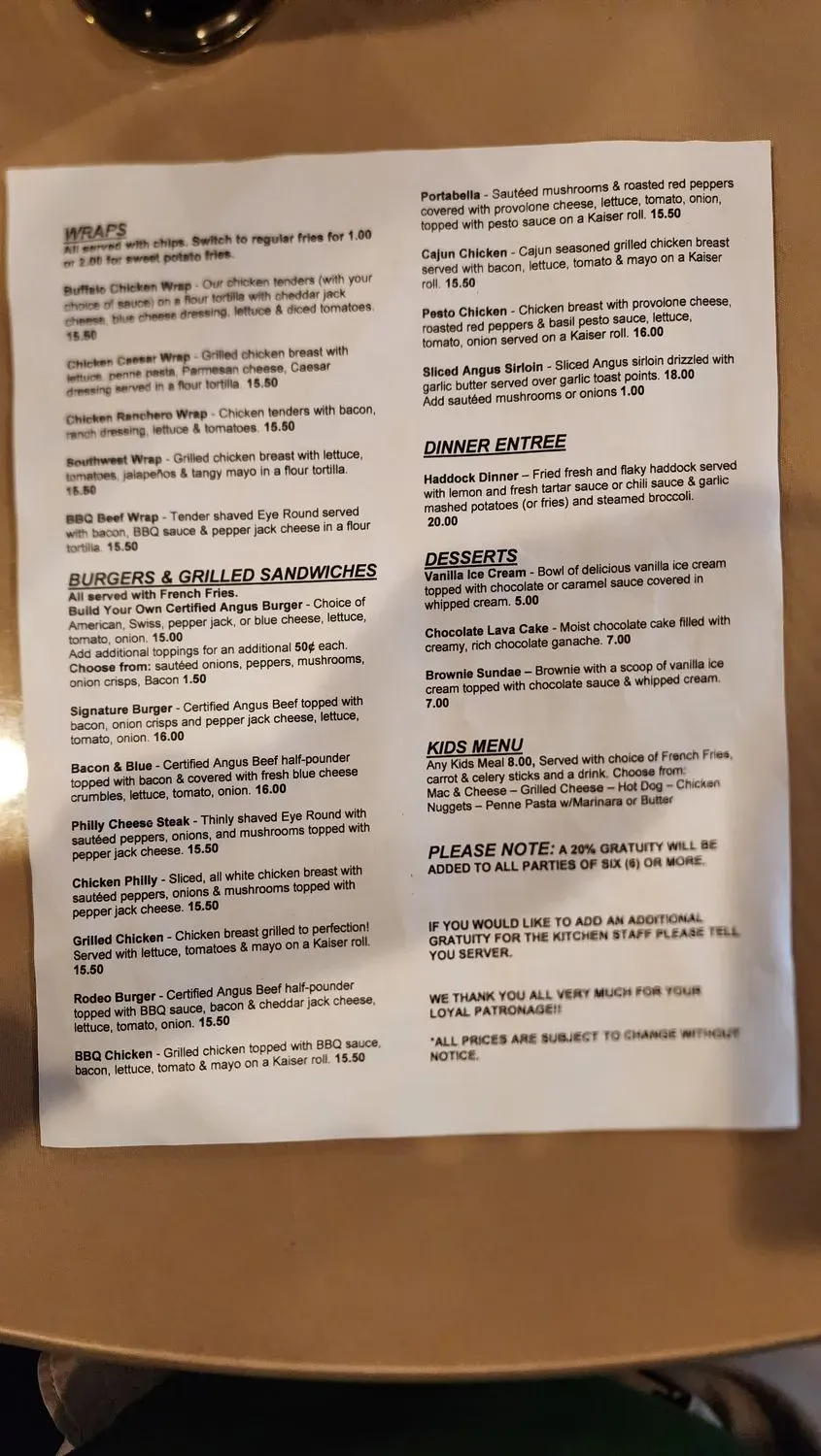 Menu 1