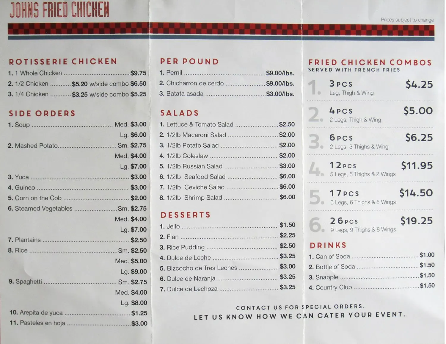 Menu 5