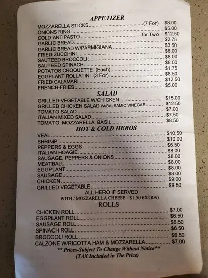 Menu 1