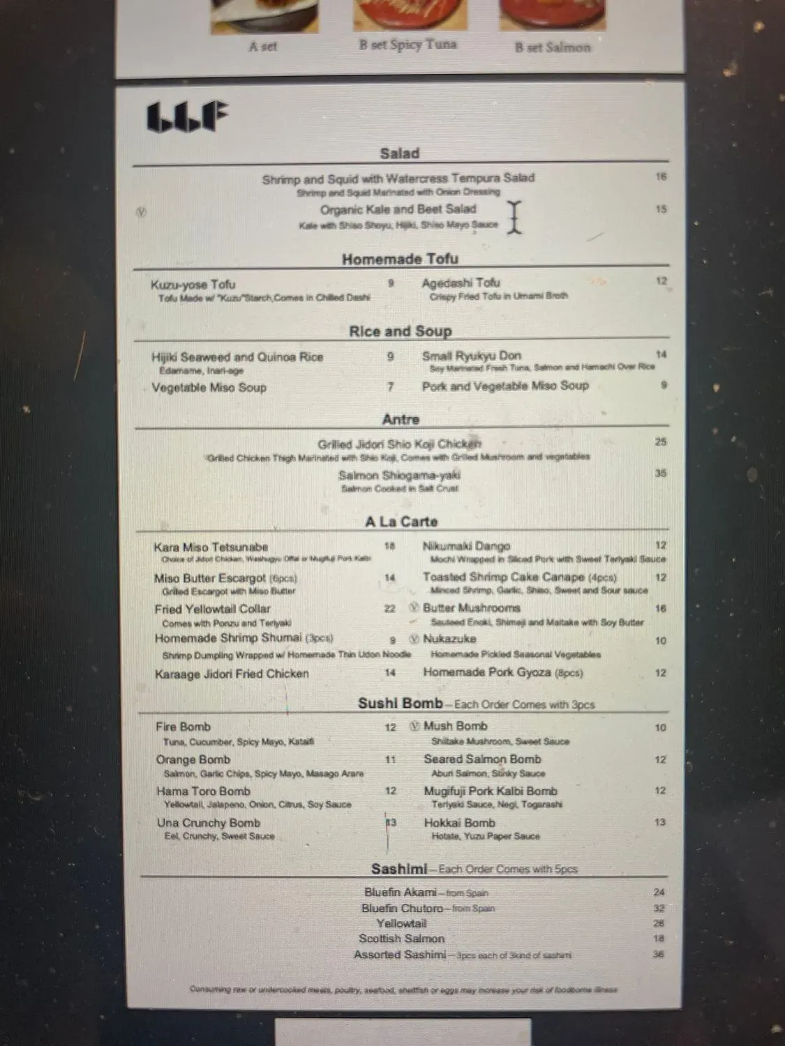 Menu 1