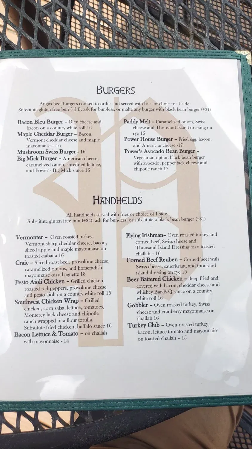 Menu 1