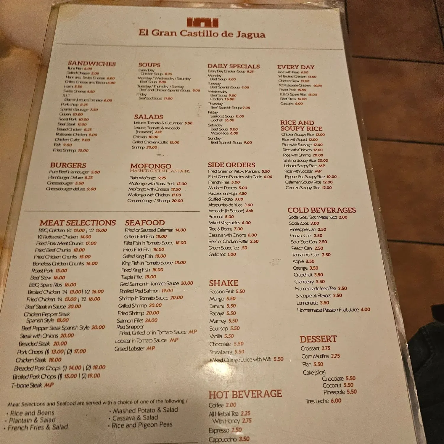 Menu 1